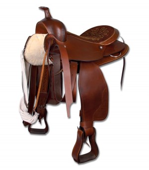 Waldhausen, usnjeno western sedlo, 16″